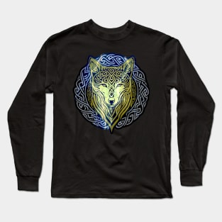 Celtic Wolf Long Sleeve T-Shirt